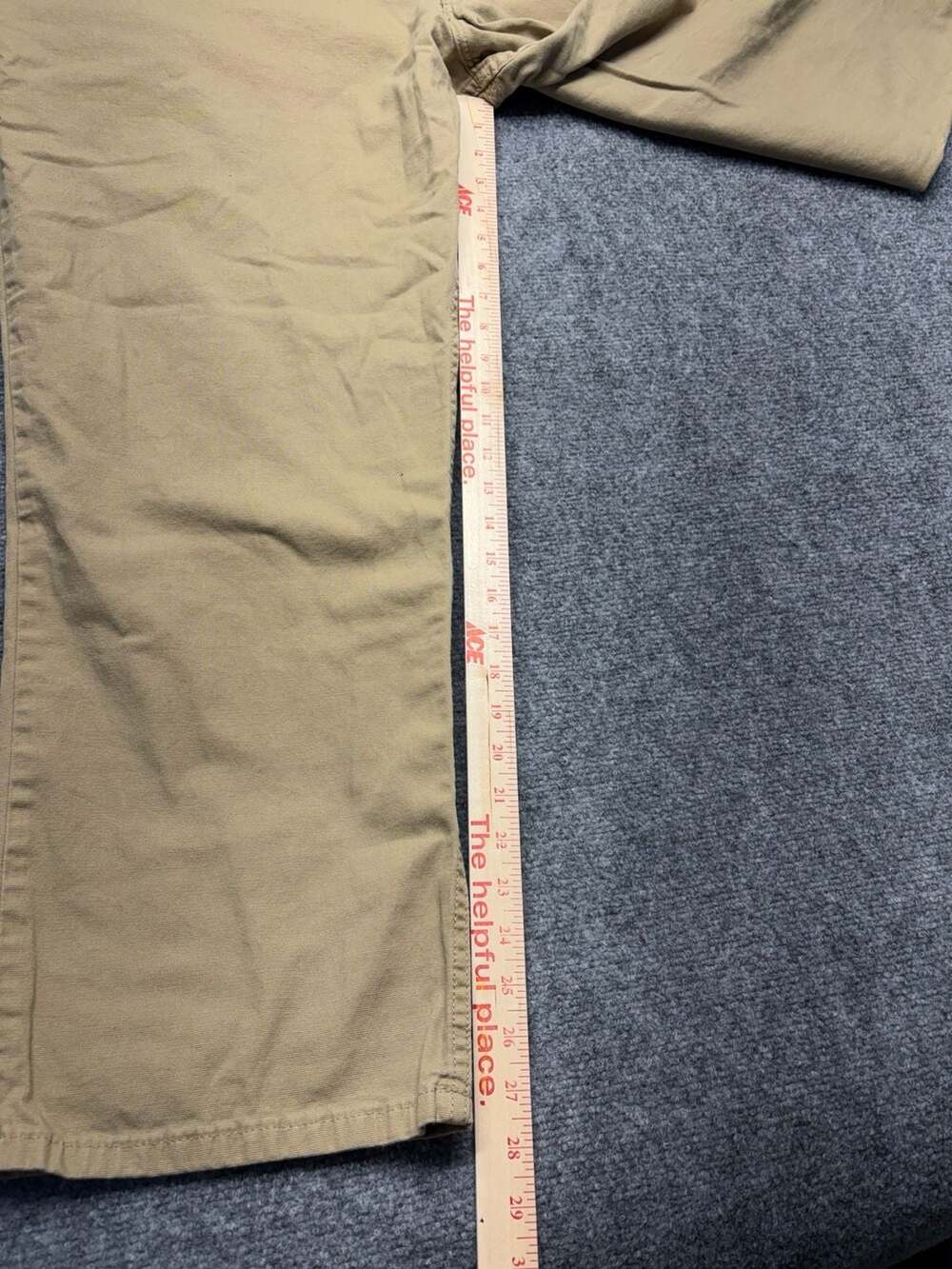 Carhartt Pants Men's 48x30 tan Relaxed Fit Canvas Rugged Utility Work Wear EUC - Picture 2 of 12
